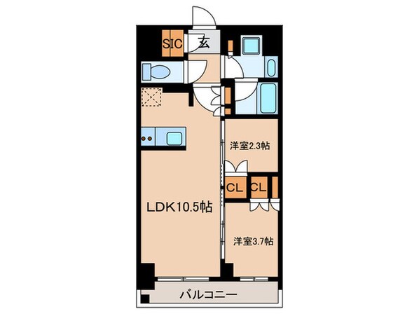 J.GRAN Court 品川西大井EASTの物件間取画像